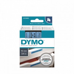 Лента самоклеющаяся Dymo D1 S0720860, 19мм x 7м, Чёрное на Белом
